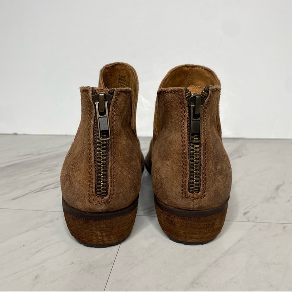 Born Beth Brown Distressed Suede Bootie 6 1/2 M - Picture 3 of 14